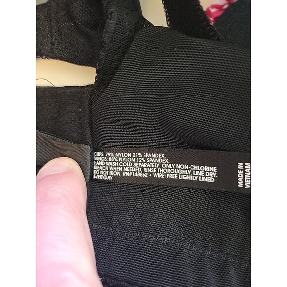 Torrid Curve Multicolor Floral Wire Free Racerback Bra Women's 46C Stretch - Picture 9 of 9